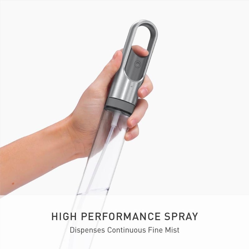 Simple Human Standing Paper Towel Holder with Spray Pump, Brushed Stainless Steel - Image 4